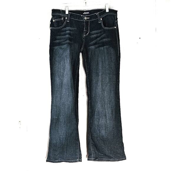 Rock & Republic Kiedis Jeans Dark Wash Bootcut Beaded R - size 31 - Picture 2 of 12